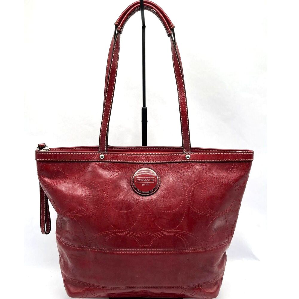 Coach Chelsea Signature Embossed Leather Tote